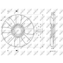 Paleta ventilator, racire motor NRF