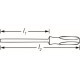 Tester de tensiune HAZET, complet izolat, lungime 145 mm, lățime lamă 2.8 mm, rază de măsurare 220-250 V, material lemn (frasin)