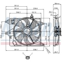 Ventilator, radiator NISSENS