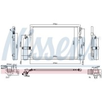 Condensator, climatizare NISSENS