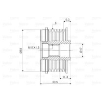 Fulie, alternator VALEO