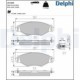 Set placute frana fata DELPHI pentru CITROEN XSARA/HATCHBACK, NISSAN KUBISTAR, PEUGEOT 206, 206+, 306, 306/HATCHBACK 1.1-1.9D 06.94