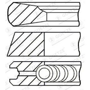 Set segmenti piston GOETZE