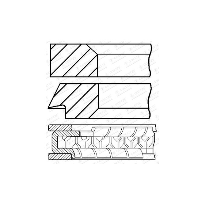 Set segmenti piston GOETZE