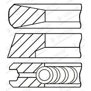 Set segmenti piston GOETZE