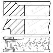 Set segmenti piston GOETZE