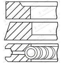 Set segmenti piston GOETZE