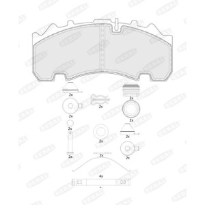 Set placute frana,frana disc BERAL