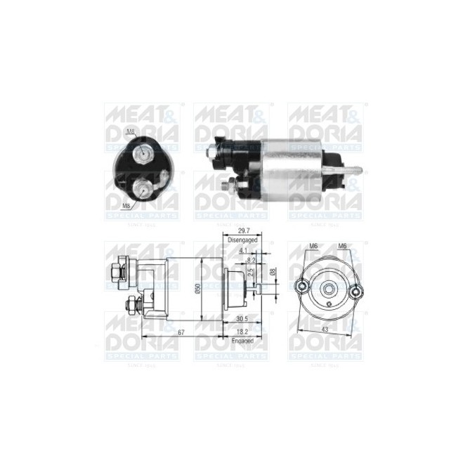 Solenoid, electromotor MEAT & DORIA