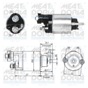 Solenoid, electromotor MEAT & DORIA