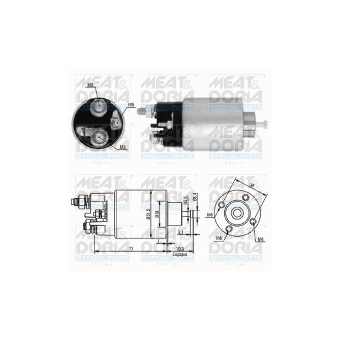 Solenoid, electromotor MEAT & DORIA