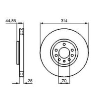 Disc frana BOSCH