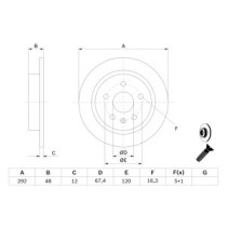 Disc frana BOSCH