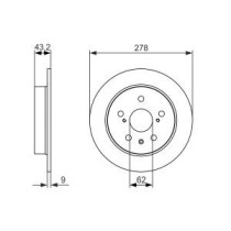 Disc frana BOSCH