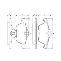 Set placute frana,frana disc BOSCH