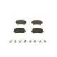 Set placute frana Spate BOSCH pentru BUICK LA CROSSE, CHEVROLET MALIBU, OPEL INSIGNIA A, dimensiuni 47.1x106.5x17.2 mm