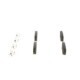 Set placute frana Spate BOSCH pentru BUICK LA CROSSE, CHEVROLET MALIBU, OPEL INSIGNIA A, dimensiuni 47.1x106.5x17.2 mm