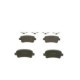 Set placute frana Spate BOSCH pentru BUICK LA CROSSE, CHEVROLET MALIBU, OPEL INSIGNIA A, dimensiuni 47.1x106.5x17.2 mm