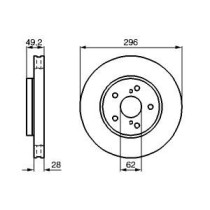 Disc frana BOSCH