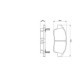 Set placute frana fata BOSCH TOYOTA COROLLA YARIS 1.0/1.3/1.4D 04.99-08.07 46.3mm x 110.8mm x 16.5mm