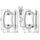 Set placute frana spate BOSCH pentru VW CALIFORNIA T5 T6 MULTIVAN T5 T6 TRANSPORTER T5 T6 CARAVELLE 1.9D-3.2 58.6mm 116.2mm 16.0mm