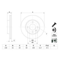 Disc frana BOSCH