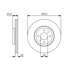 Disc frana BOSCH