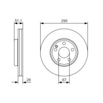 Disc frana BOSCH