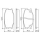 Set placute frana Fata/Spate BOSCH pentru MITSUBISHI CANTER (FE5, FE6) VI 2.8D/3.0D/3.9D 05.96- 60.2mm x 125.4mm x 19.4mm