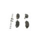 Set placute frana fata BOSCH pentru OPEL AGILA, SUBARU JUSTY III, SUZUKI IGNIS II, WAGON R, dimensiuni 44.2 mm x 131.0 mm x 15.5 mm