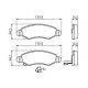 Set placute frana fata BOSCH pentru OPEL AGILA, SUBARU JUSTY III, SUZUKI IGNIS II, WAGON R, dimensiuni 44.2 mm x 131.0 mm x 15.5 mm