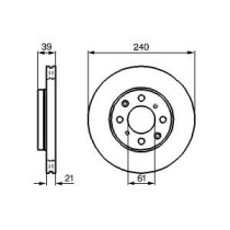 Disc frana BOSCH