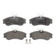 Set placute frana fata BOSCH pentru CITROEN BERLINGO, XSARA PICASSO, PEUGEOT 206, 208 II, PARTNER, inaltime 56.2 mm, latime 129.9 mm, grosime 19.3 mm