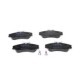 Set placute frana fata BOSCH pentru CITROEN BERLINGO, XSARA PICASSO, PEUGEOT 206, 208 II, PARTNER, inaltime 56.2 mm, latime 129.9 mm, grosime 19.3 mm