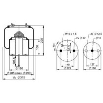 Burduf, suspensie pneumatica CONTITECH