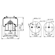 Burduf, suspensie pneumatica CONTITECH