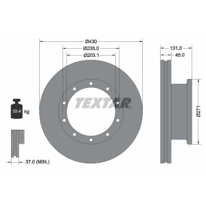 Disc frana TEXTAR