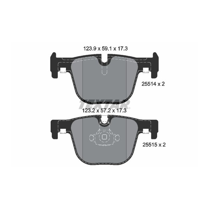 Set placute frana,frana disc TEXTAR