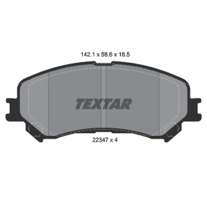 Set placute frana,frana disc TEXTAR