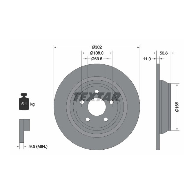 Disc frana TEXTAR