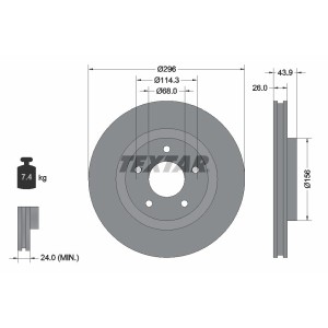 Disc frana TEXTAR