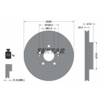 Disc frana TEXTAR