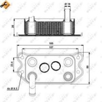 Radiator ulei, ulei motor NRF