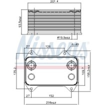 Radiator ulei, ulei motor NISSENS