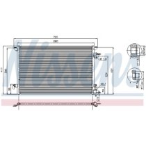 Condensator, climatizare NISSENS