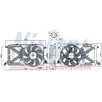 Ventilator, radiator NISSENS