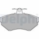 Set placute frana fata DELPHI pentru AUDI A4 B5 B6 B7, SEAT AROSA CORDOBA IBIZA II, VW CADDY II III, dimensiuni 70x119x16 mm