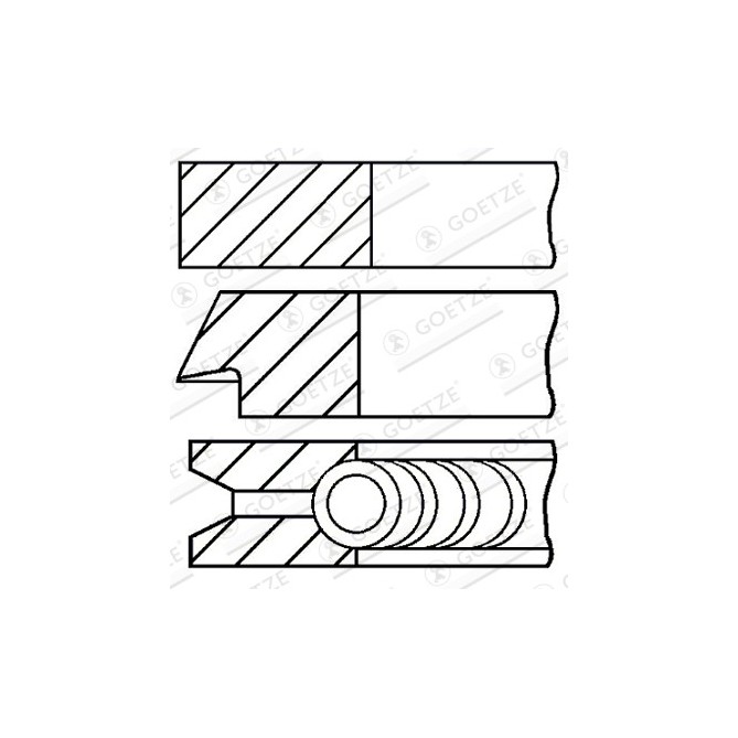 Set segmenti piston GOETZE