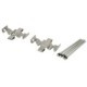 Set accesorii placute frana fata QUICK BRAKE pentru MERCEDES C (CL203), C T-MODEL (S203), C (W203), CLC (CL203), CLK (A209), CLS (C219), SLK (R171)