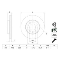 Disc frana BOSCH